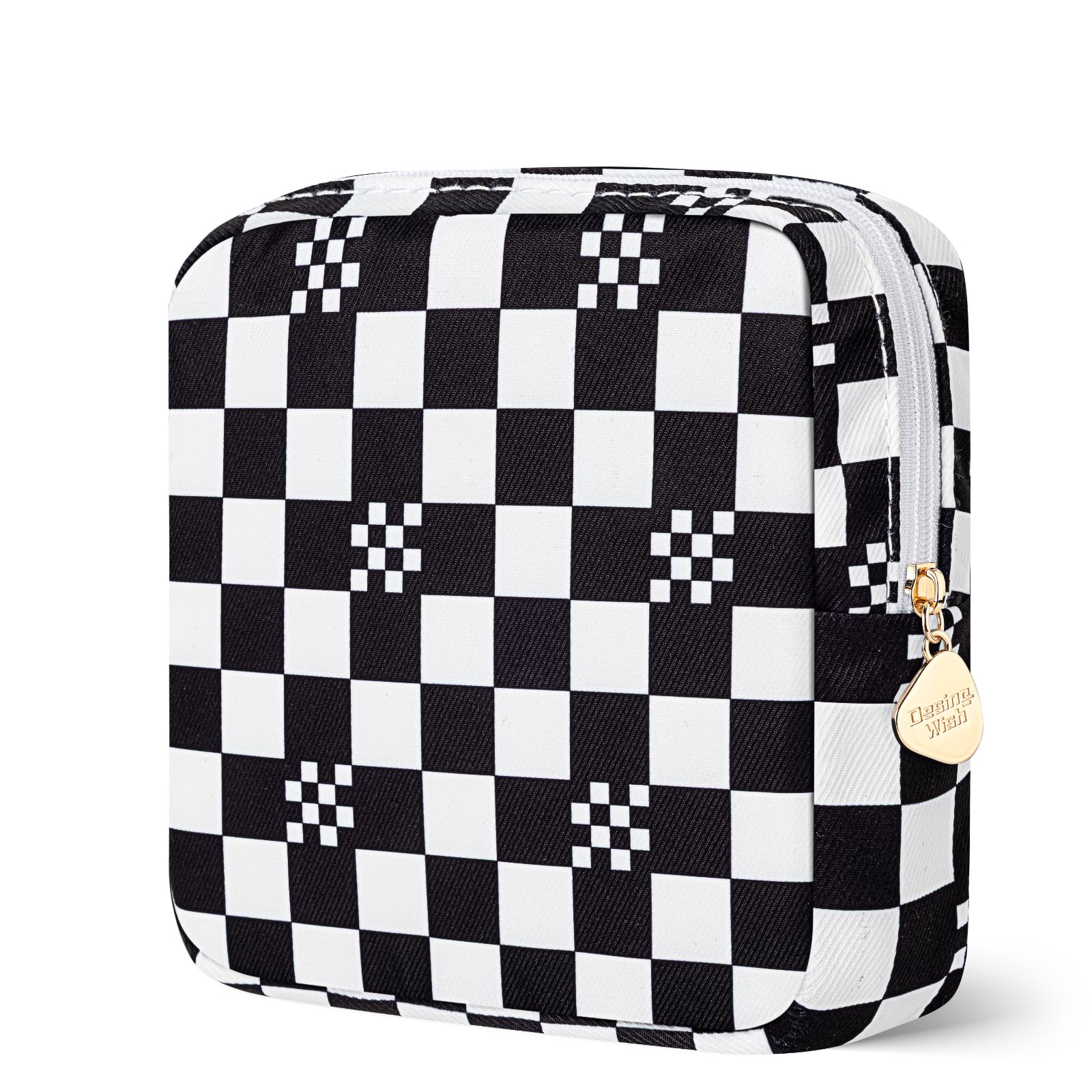 Desing Wish period bag pouch front view showing compact size for discreet on-the-go storage.