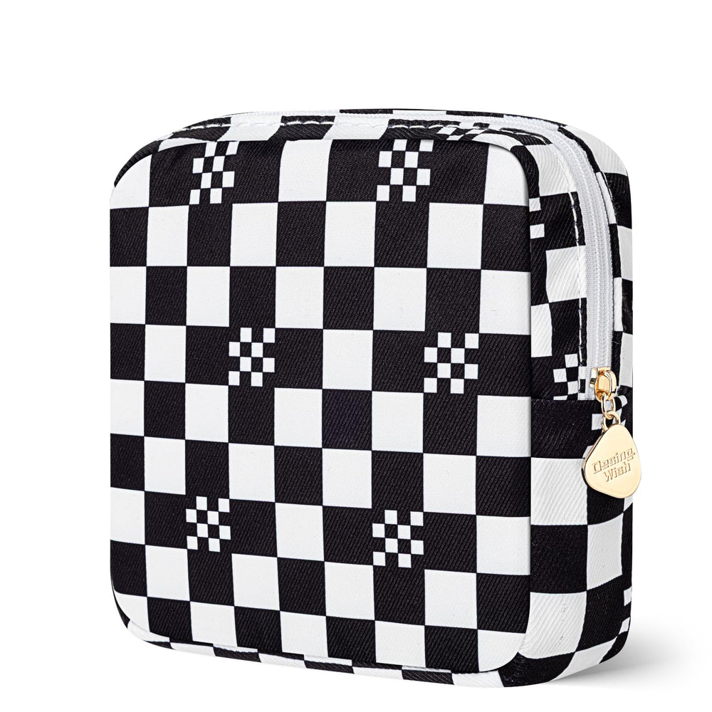 Desing Wish period bag pouch front view showing compact size for discreet on-the-go storage.