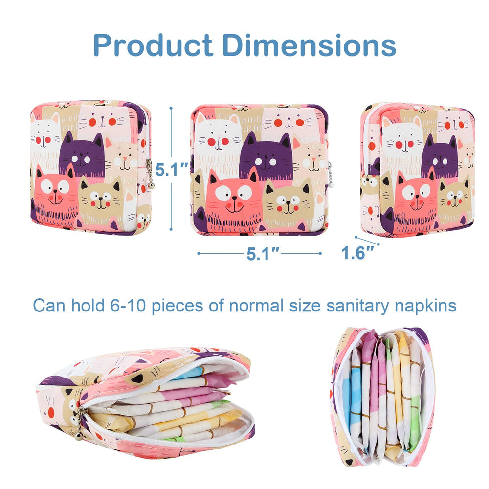 Desing Wish privacy-friendly pouch conceals feminine products during travel.