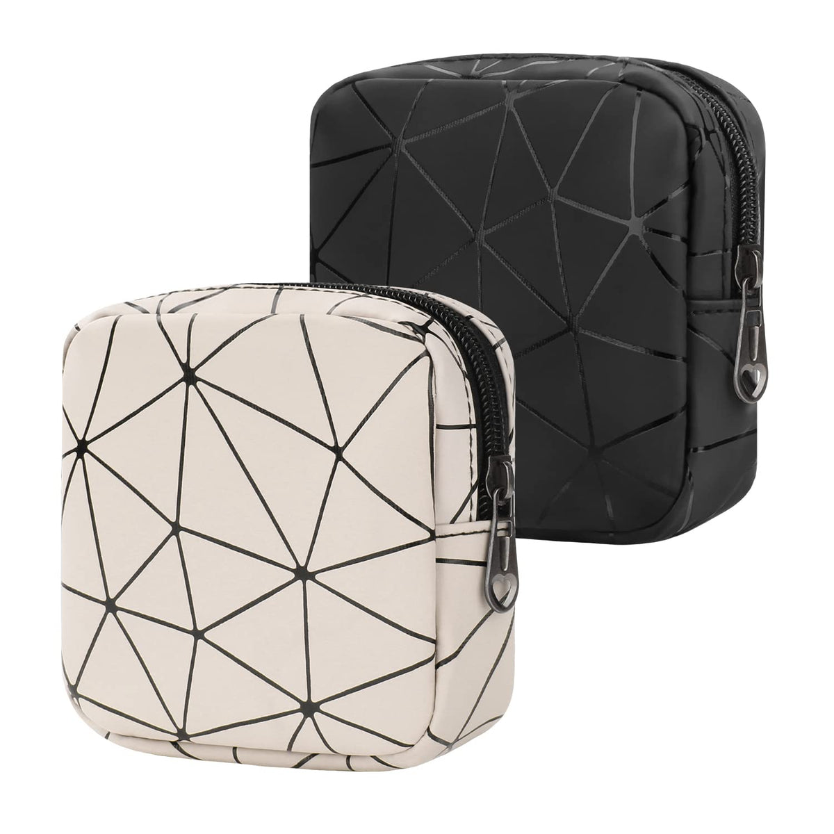 Desing Wish sanitary napkin storage bag nude front view for discreet daily use