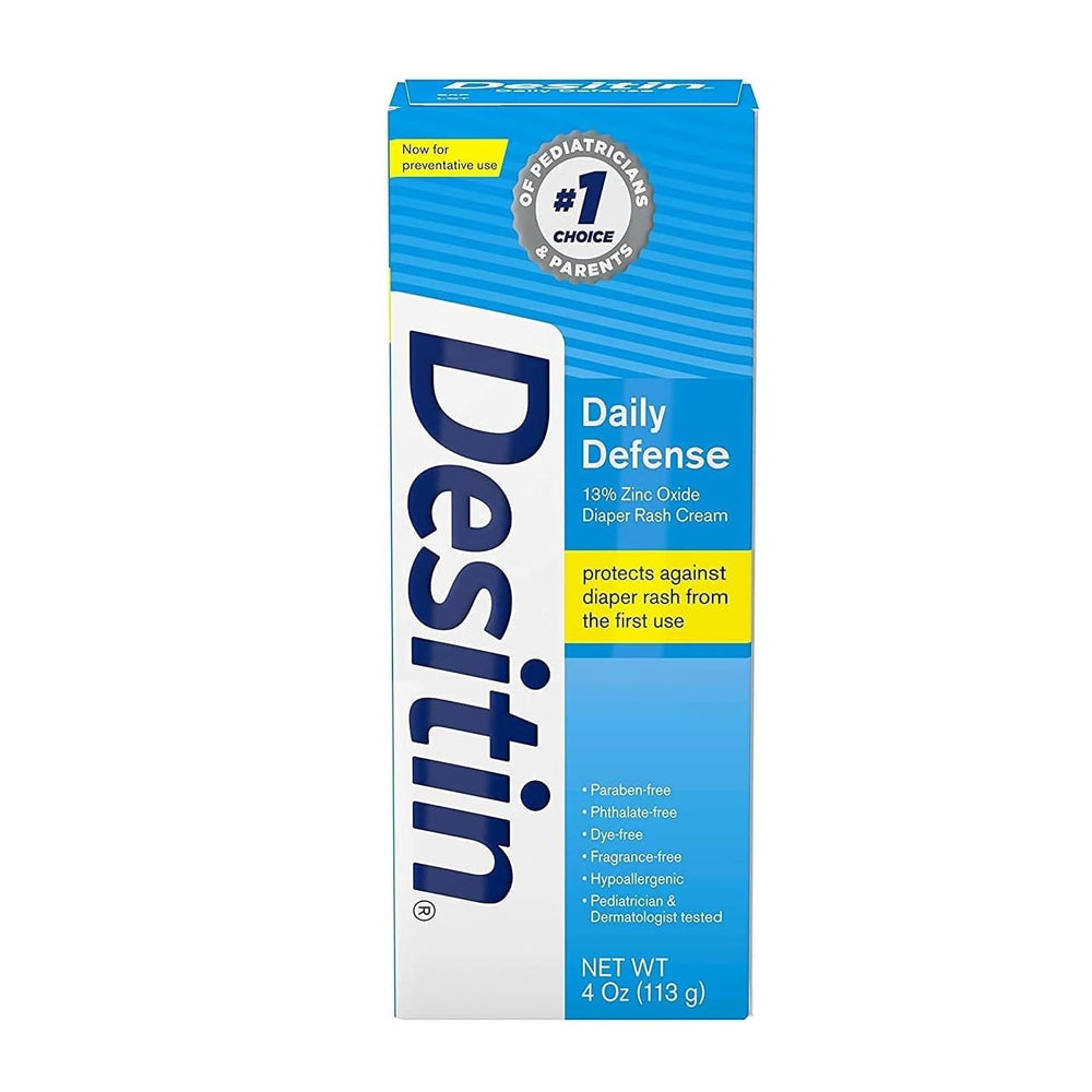 Desitin Daily Defense barrier application showing protective layer