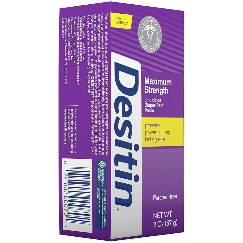 Desitin diaper rash original ointment brand packaging scene conveys trustworthy baby care