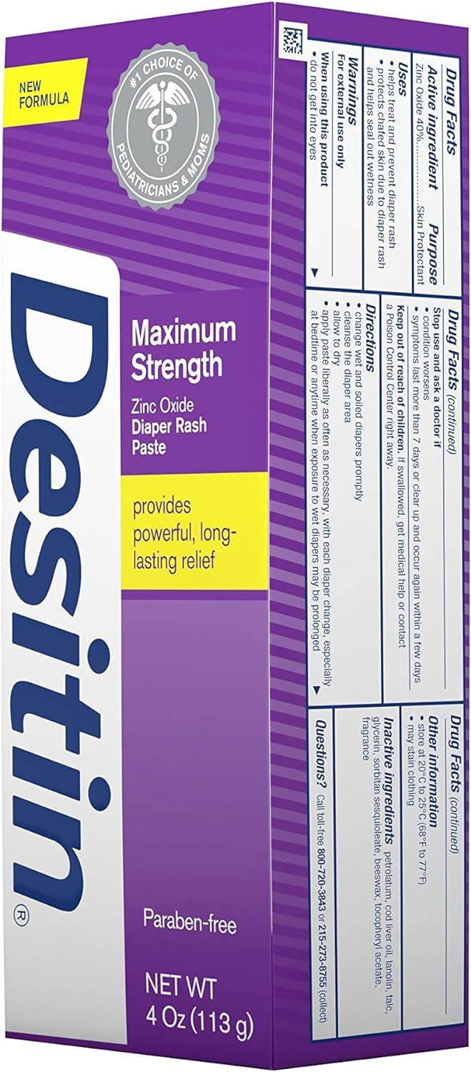Desitin hypoallergenic pediatrician-tested formula for sensitive skin