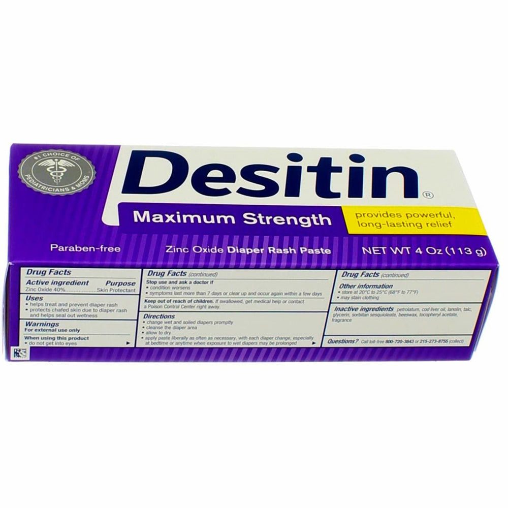Desitin jar with cap ready for use on changing table