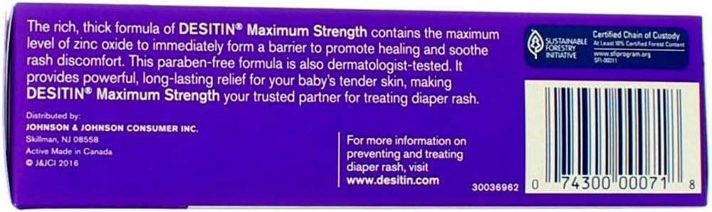 Desitin overnight care for baby skin concept image