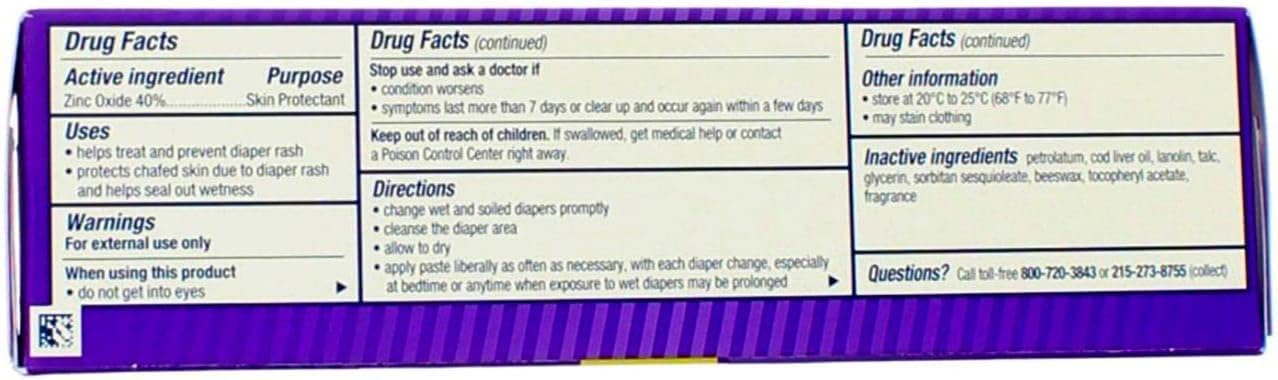 Desitin packaging box and tubes displayed together