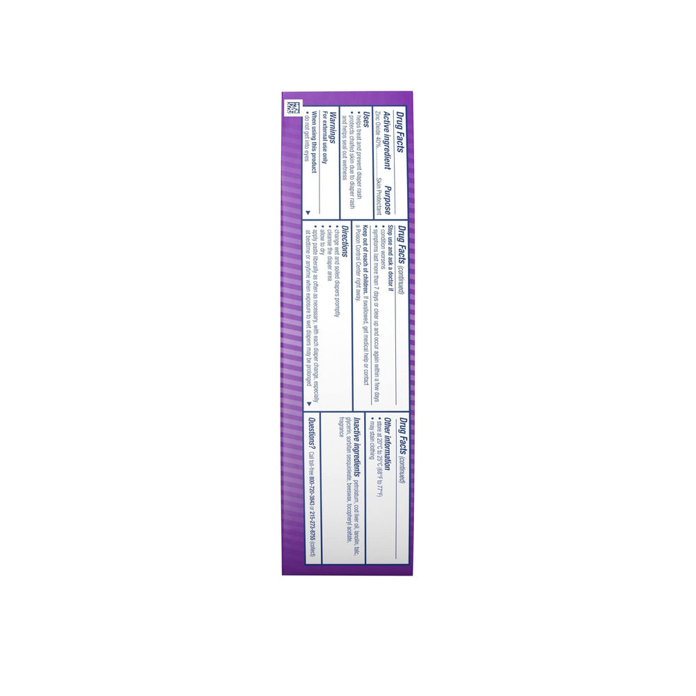 Desitin thick barrier cream adheres to skin, close-up