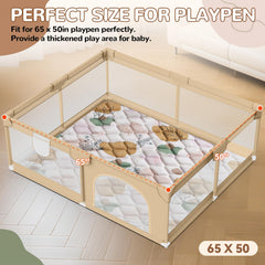 Dessports soft foam tummy time mat supports baby crawling and play.
