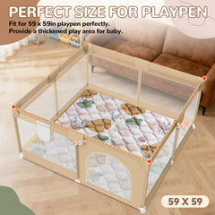 DESSPORTS boho design padding adds visual stimulation and cozy play area.