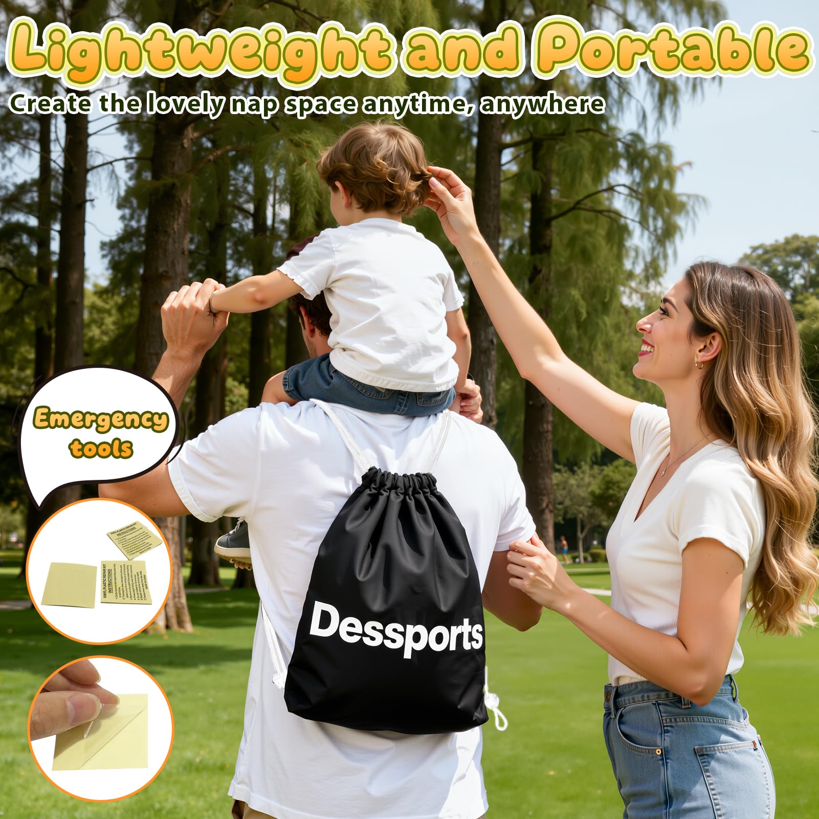Dessports inflatable bed grows with your child as a transitional sleeping option