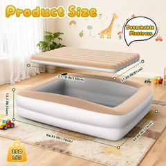 Dessports toddler travel bed with safety rails keeps little movers protected at night