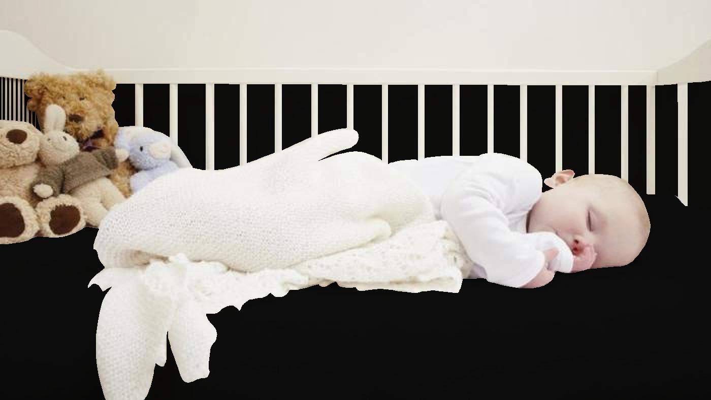 Destiny Crescent Bedding crib 28 x 52 mattress fit ensures a snug sleeping surface.