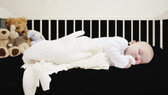 Destiny Crescent Bedding crib 28 x 52 mattress fit ensures a snug sleeping surface.