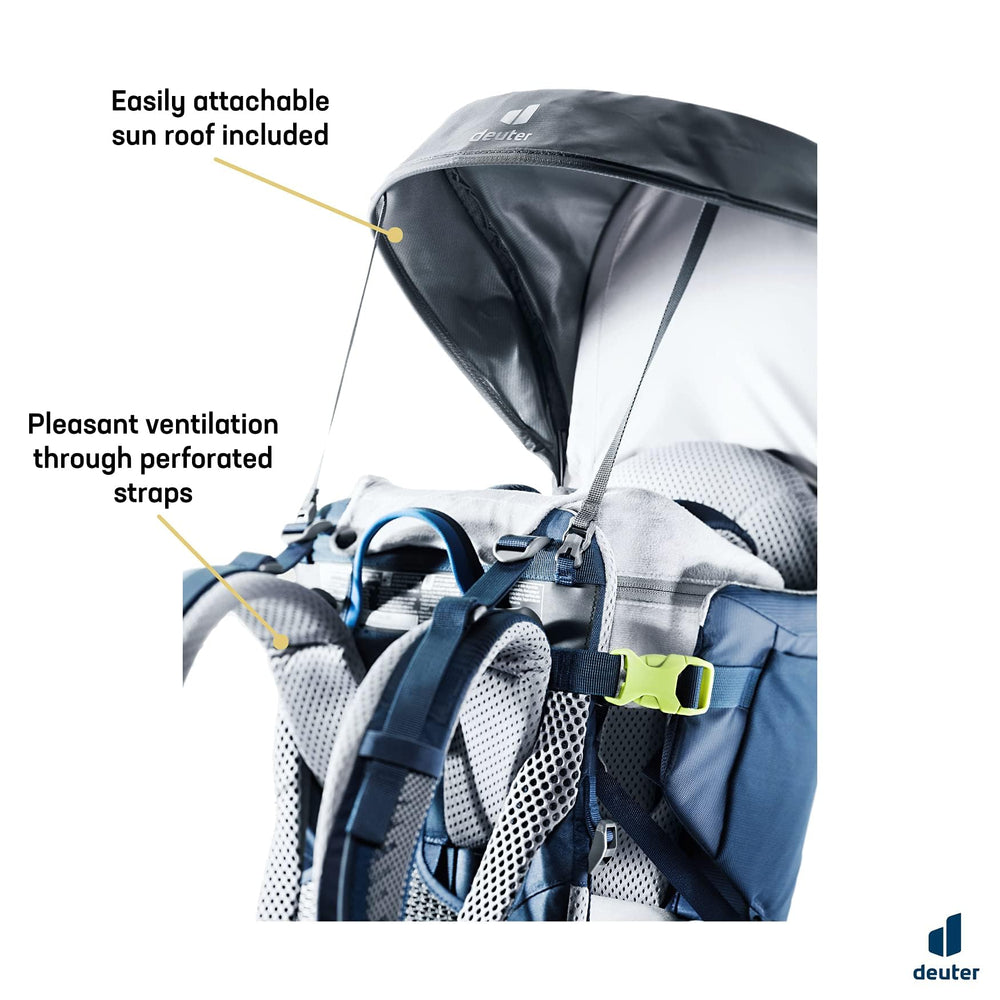 Deuter Kid Comfort durable nylon 210denier fabric promises long-lasting use.