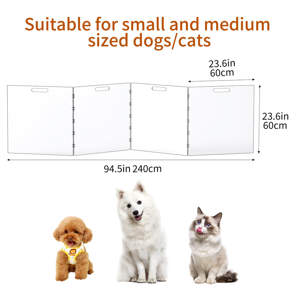 Clear material supports monitoring pets from a distance