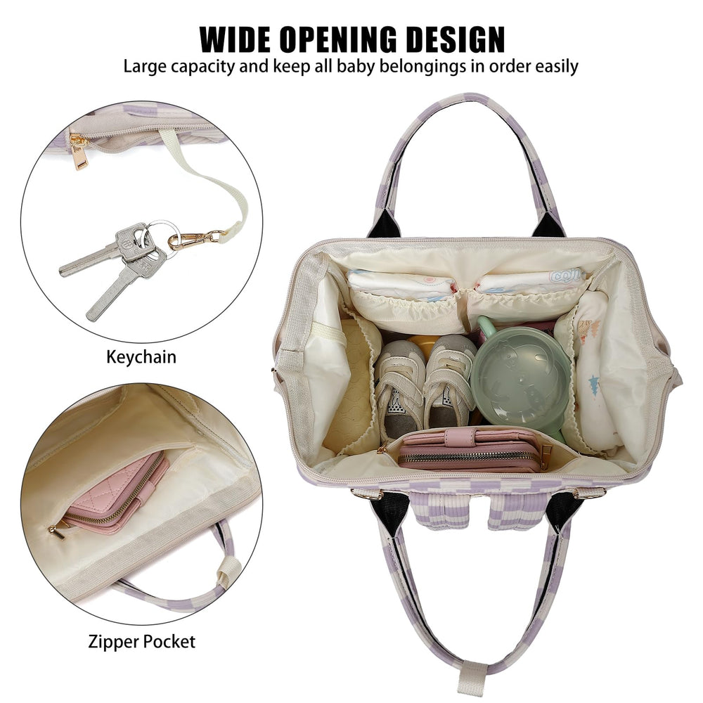Dezcrab corduroy purple straps for comfortable, balanced carrying.