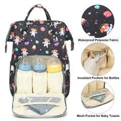 Dezcrab main compartment opens wide for easy access to baby essentials.
