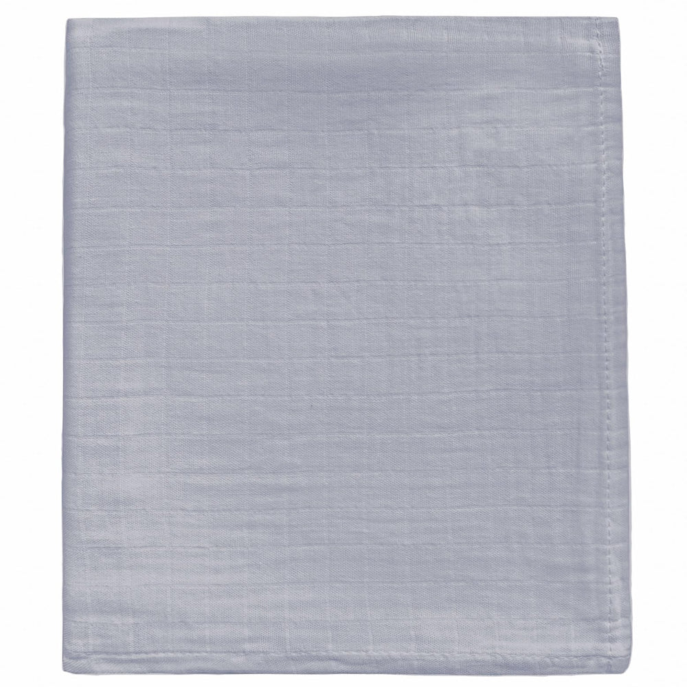 DEZIGKA muslin newborn swaddle blanket gray, soft, breathable for cozy wrapping
