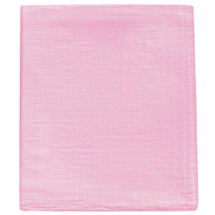 DEZIGKA muslin newborn swaddle blanket in flatlay showing generous size and soft texture