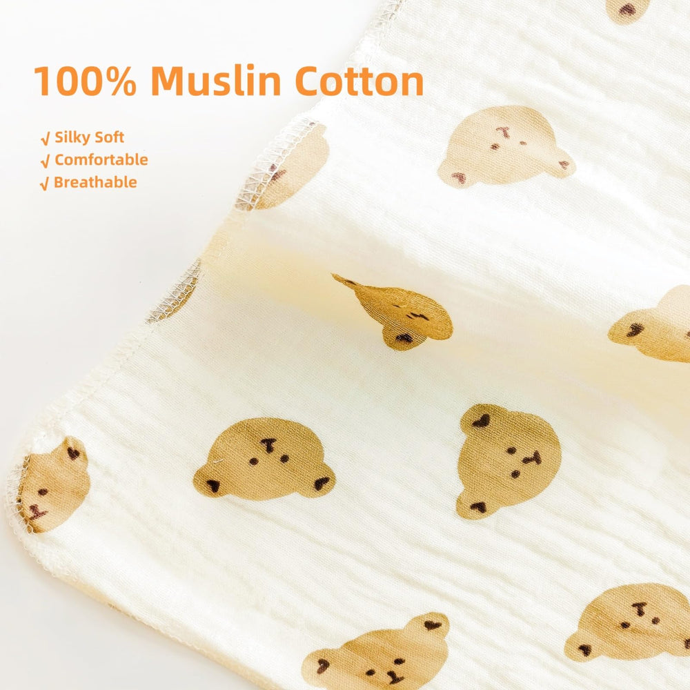 DEZIGKA muslin swaddle blanket large size for secure wrapping.