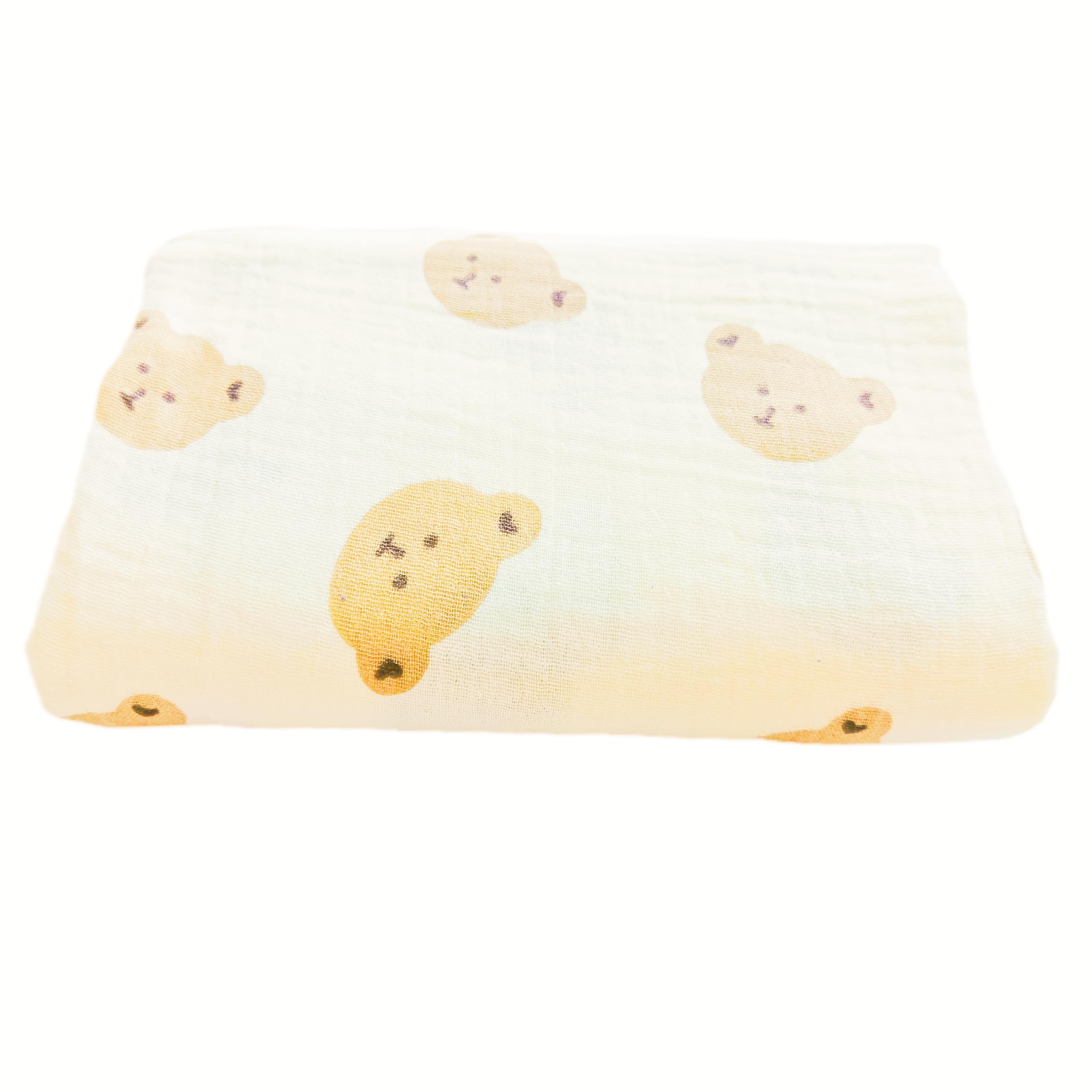 DEZIGKA muslin swaddle blanket photography prop adds soft texture.