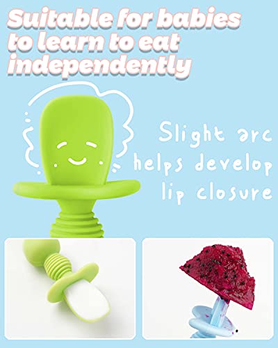 DF DUALFERV toddler fork with ergonomic silicone handle for little hands