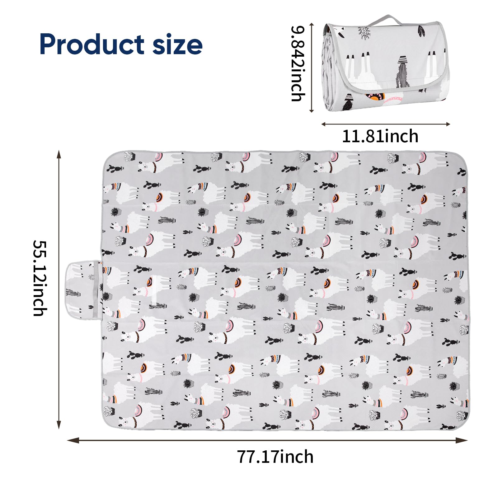 DFHY lightweight foldable mat with carry bag for travel