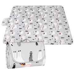 DFHY outdoor picnic blanket folded for easy transport