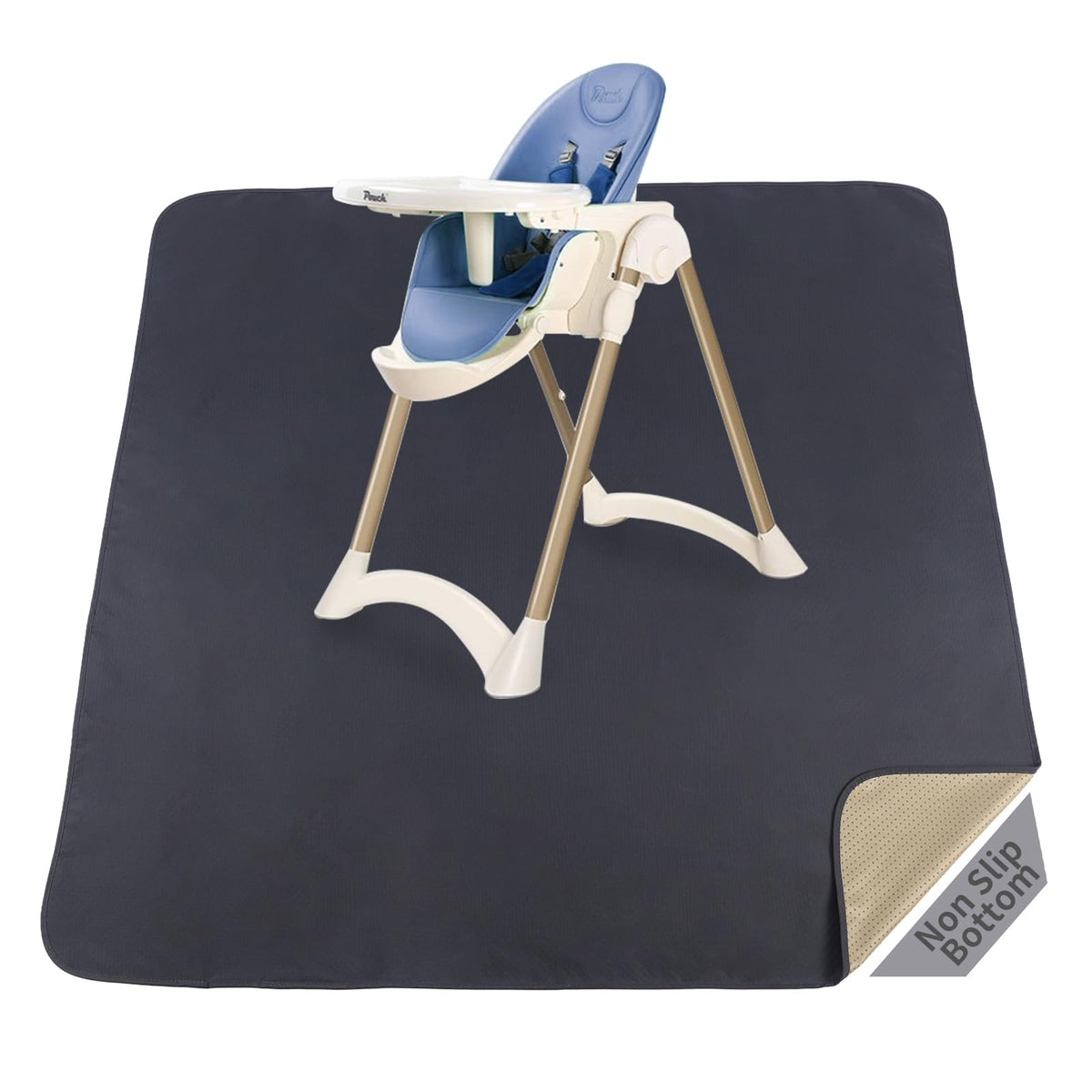DFHY waterproof splat mat under high chair protecting floors from spills
