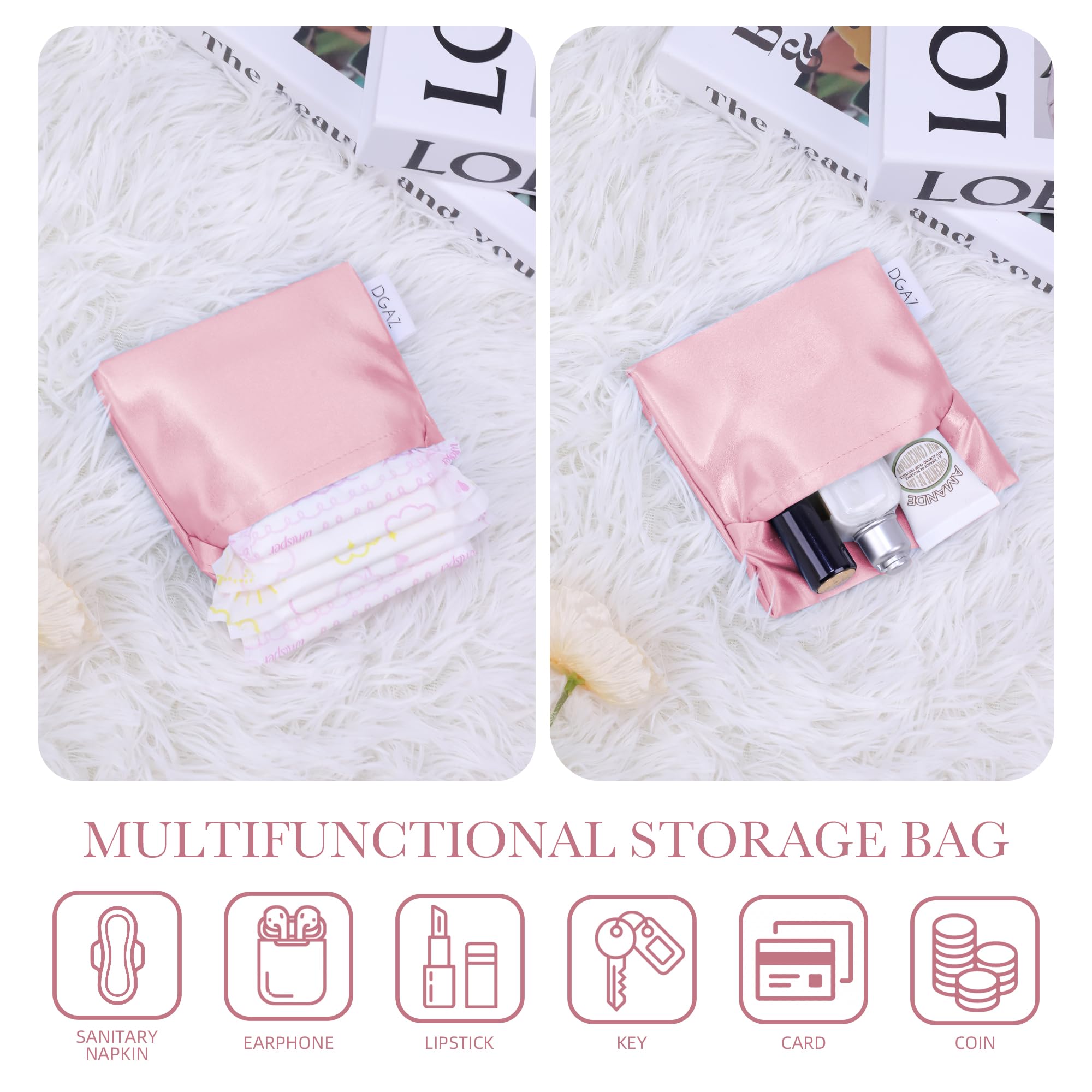 DGAZ mini makeup and period bag offers dual-use storage.