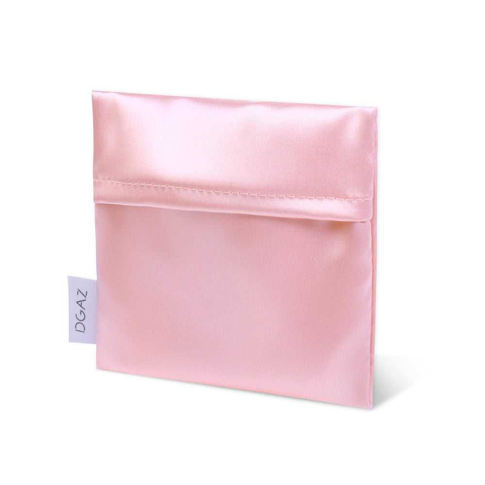 DGAZ Silk sanitary storage bag in Bubblegum pattern for discreet period essentials.