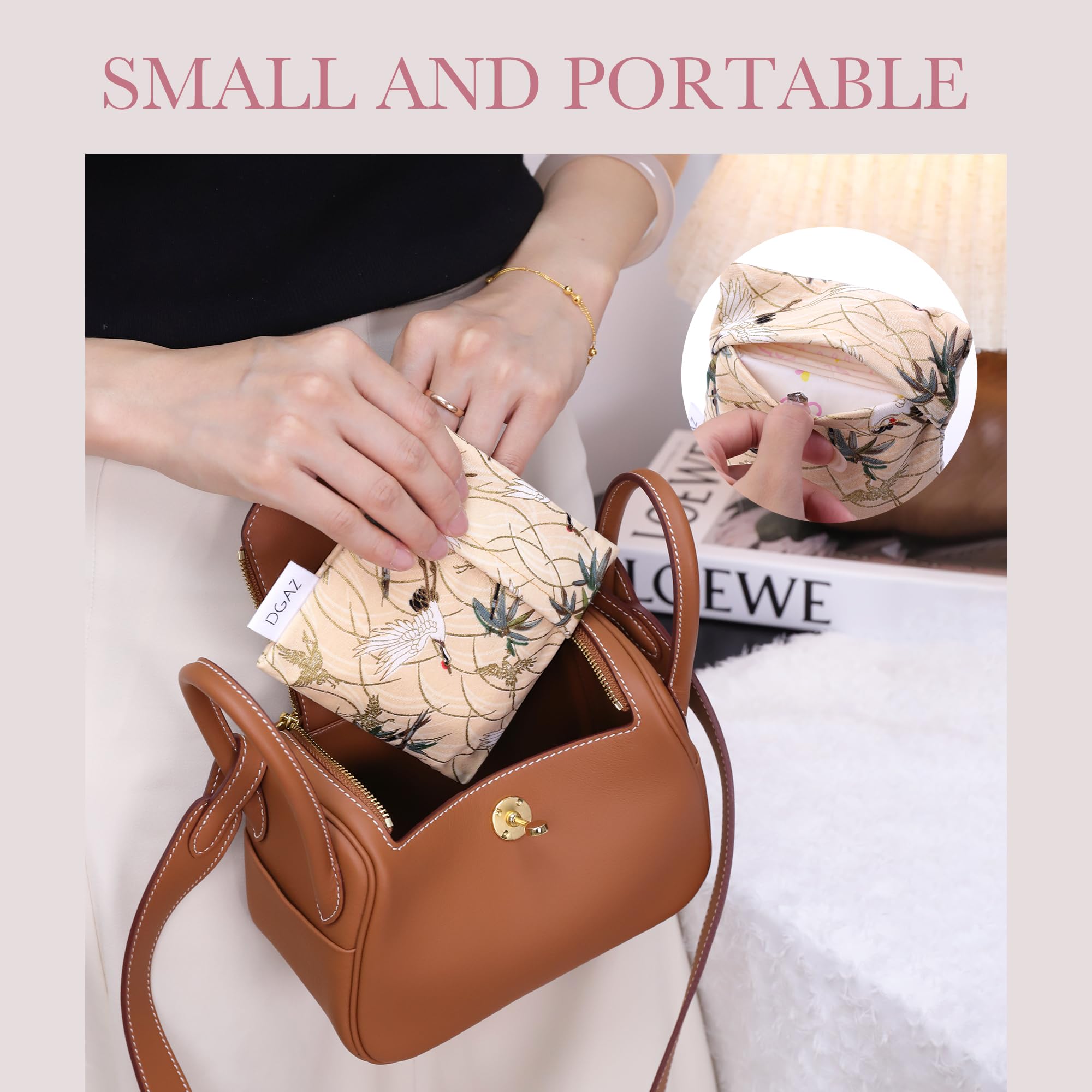 DGAZ travel-friendly period bag ideal for office or trips.