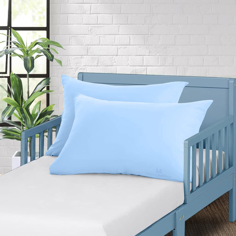 Close-up of Dheeraj Beddings Egyptian cotton pillow cover showing fabric quality and texture