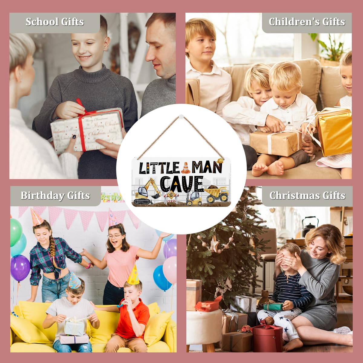 DHKG Little Man Cave sign gift-ready packaging suitable for housewarmings