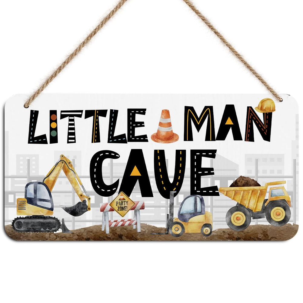 DHKG Little Man Cave sign wall hanger adds rustic charm to any room