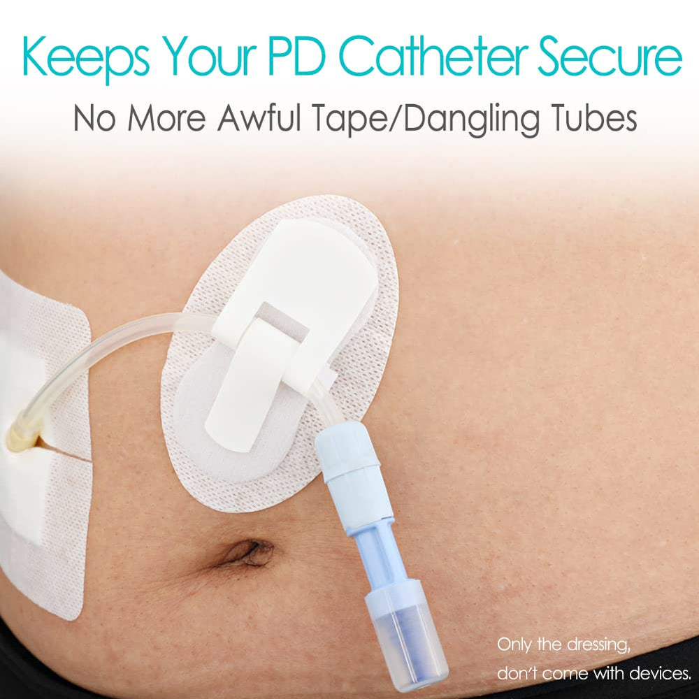 DiaBelt catheter stabilizer Velcro pad holds tubing under clothing