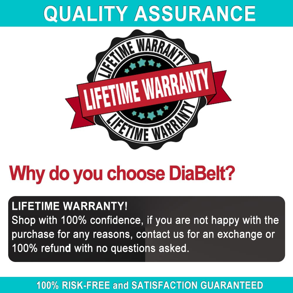 DiaBelt durable, machine washable belt for repeated use.