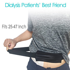 DiaBelt slim design worn under clothes for discreet use.