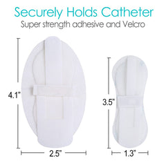 DiaBelt urine catheter legband adhesive supports tubing while walking