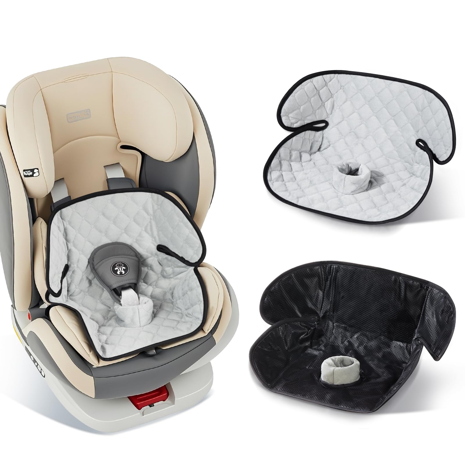 Diaboloro 2-pack car potty seat protector offers edge-to-edge coverage for mess-free car rides.