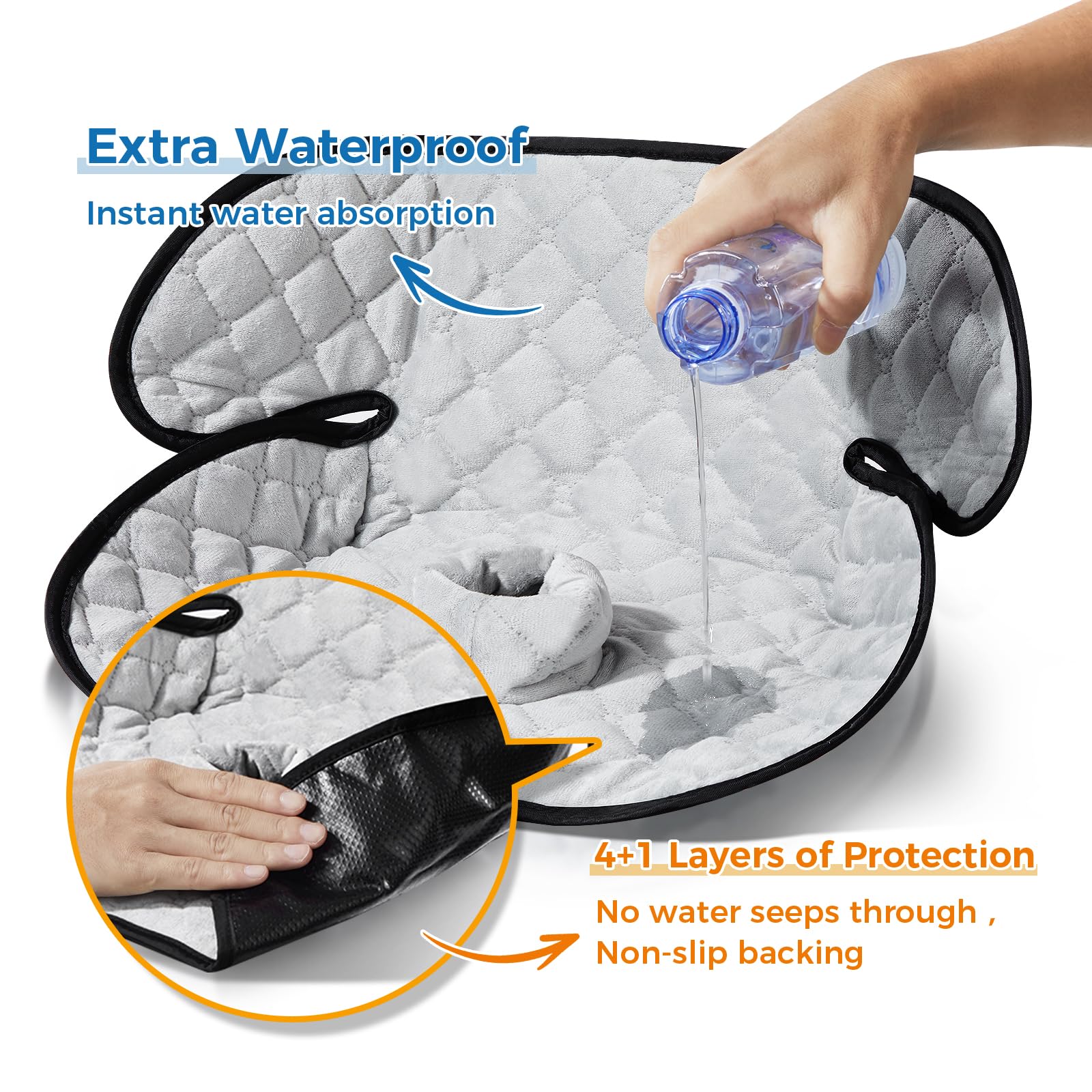 Diaboloro machine-washable seat pad cleans easily after accidents.
