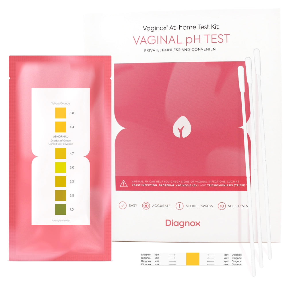 DIAGNOX HEALTH Women Vaginal pH Test Kit swabs for at-home monitoring of vaginal health