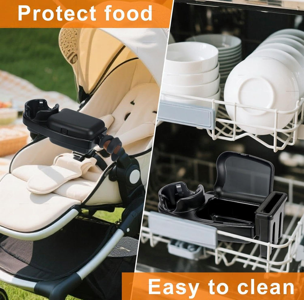 Diancy snack tray components are dishwasher-safe for easy cleaning.