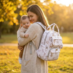 Diaper Bag Backpack changing pad included for convenient on-the-go changes