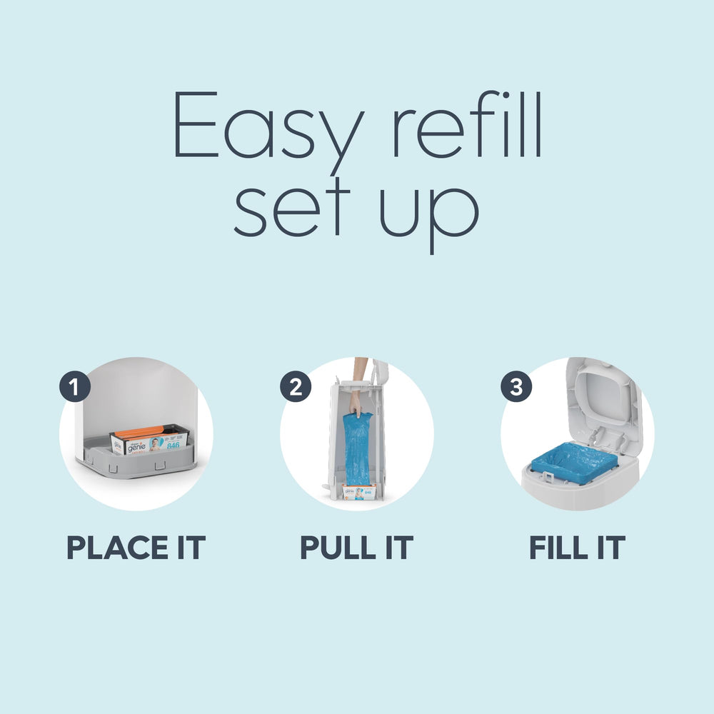 Compatible with Diaper Genie Signature and Platinum pails for easy upgrading.
