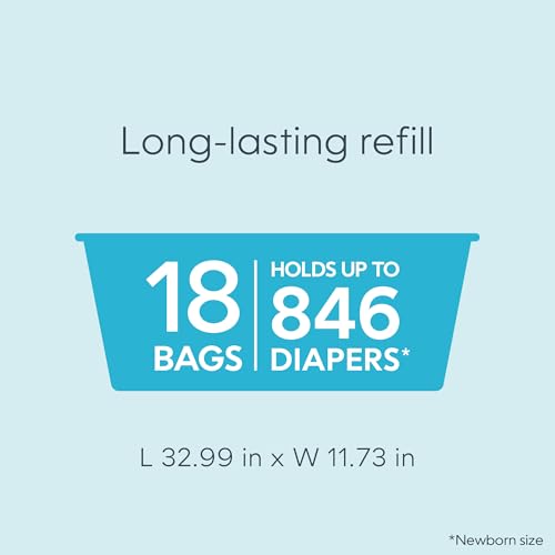 Diaper Genie with Max Odor Lock technology helps keep the nursery fresh.