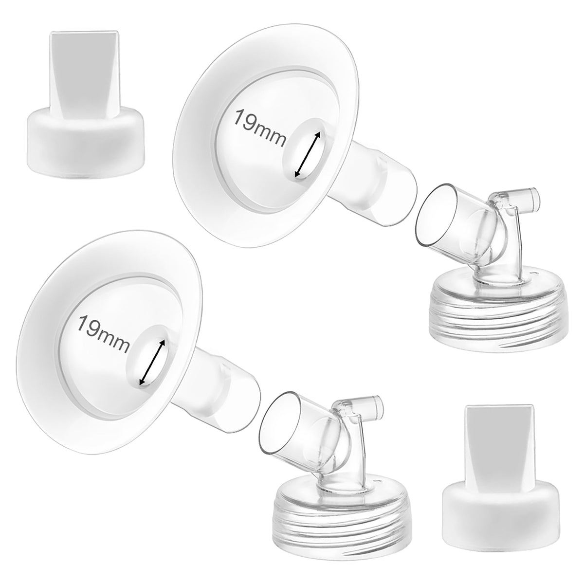 DIFKING 19mm soft rim flange assembly for comfortable pumping sessions