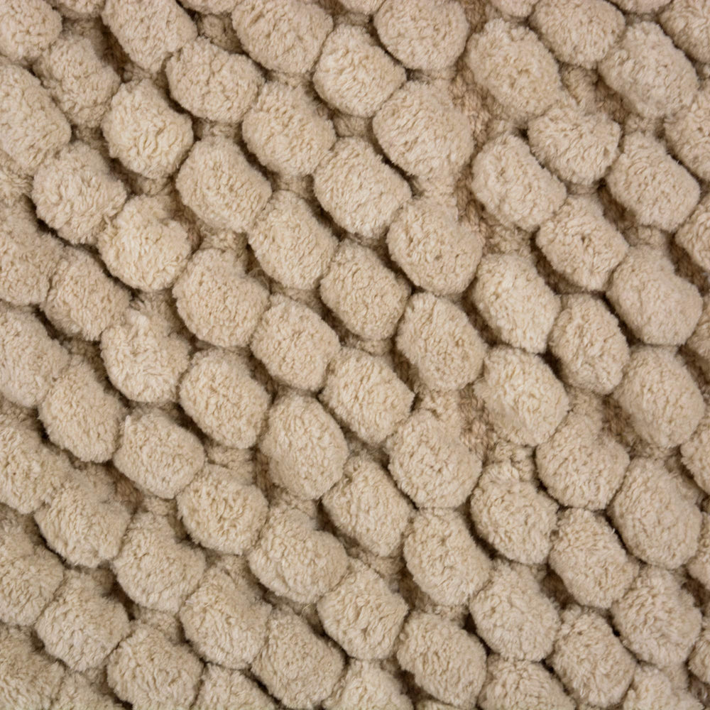 DII plush bath mat with quick-dry microfiber keeps floors dry after showers