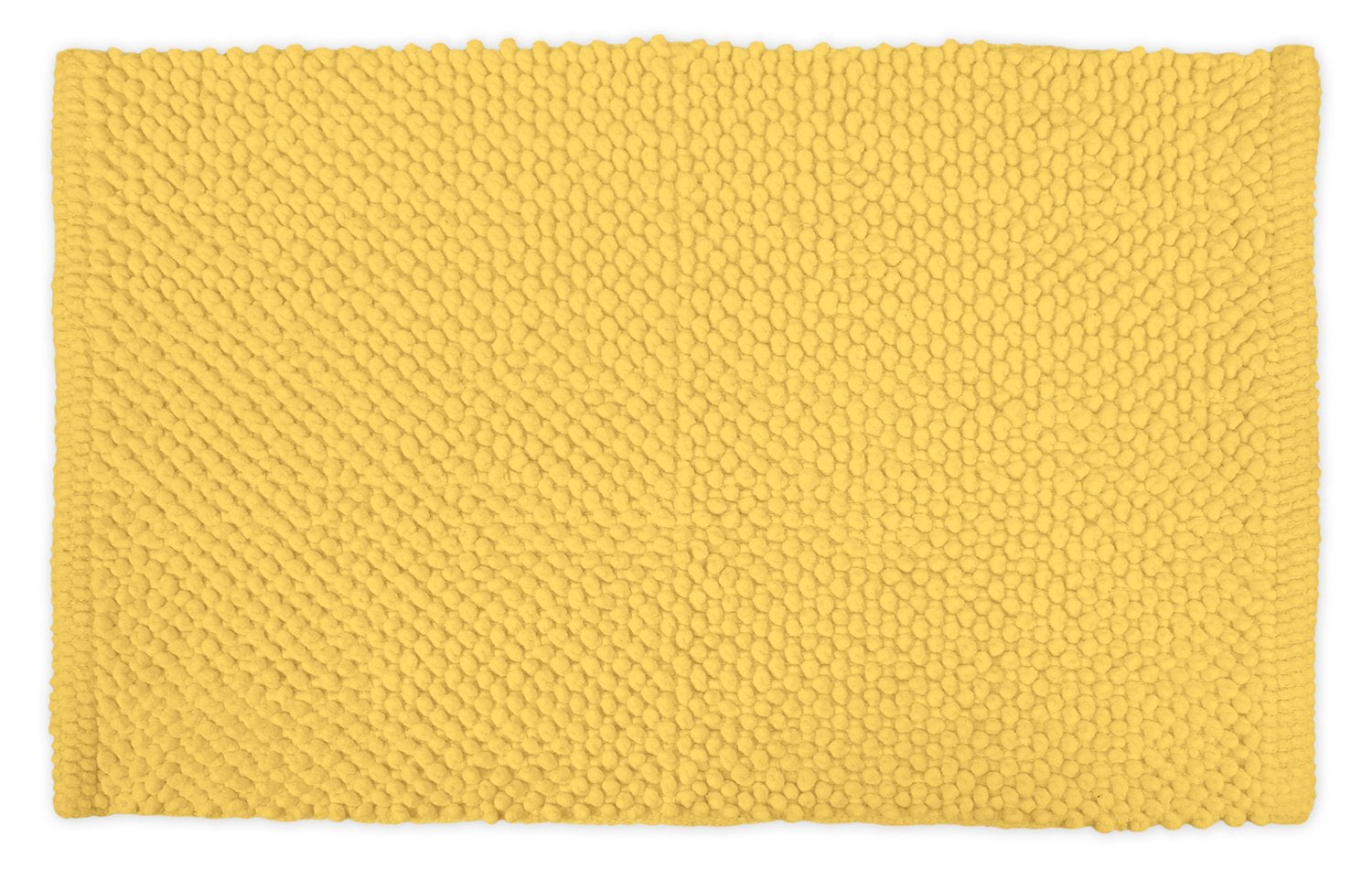 DII popcorn bath rug yellow near tub offers soft comfort and fast drying
