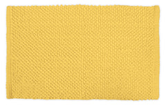 DII popcorn bath rug yellow near tub offers soft comfort and fast drying